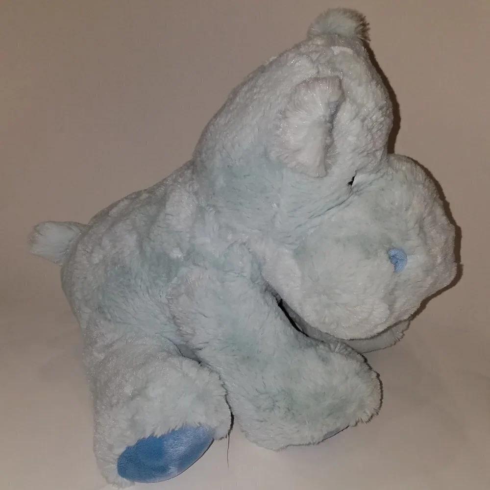 Hippy Blue Hippo Plush Stuffed Animal Russ Baby